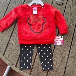 Minnie Mouse Sweatshirt and Pants Set 12M